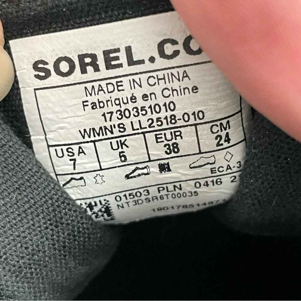 Sorel Out 'n About X Madewell Boots Rain Snow Ankle Flannel Buffalo Check Black - Picture 13 of 15